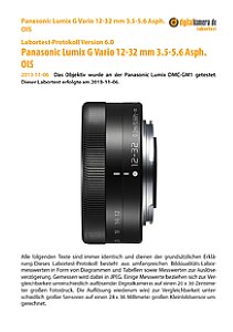 Panasonic Lumix G Vario 12-32 mm 3.5-5.6 Asph. OIS mit DMC-GM1 Labortest, Seite 1 [Foto: MediaNord]