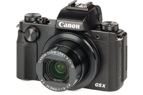 Bild Das gut verarbeitete Gehäuse der 375 Gramm schweren Canon PowerShot G5 X besteht größtenteils aus Metall. [Foto: MediaNord]