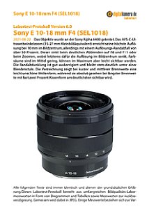 Sony E 10-18 mm F4 (SEL1018) mit Alpha 6400 Labortest, Seite 1 [Foto: MediaNord]