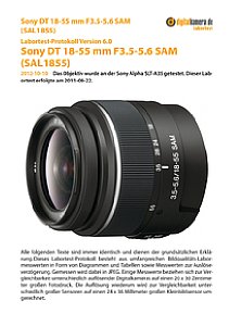 Sony DT 18-55 mm 3.5-5.6 SAM (SAL1855) mit Alpha SLT-A35 Labortest, Seite 1 [Foto: MediaNord]