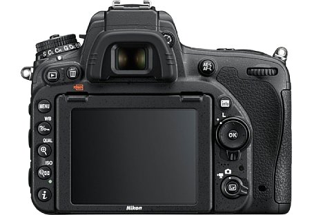 Bild Auf der Rückseite bietet die Nikon D750 ein 8 Zentimeter großes Display mit 1,23 Millionen Bildpunkten Auflösung. Die RGBW-Subpixelmatrix soll für ein besonders helles Bild sorgen. [Foto: Nikon]
