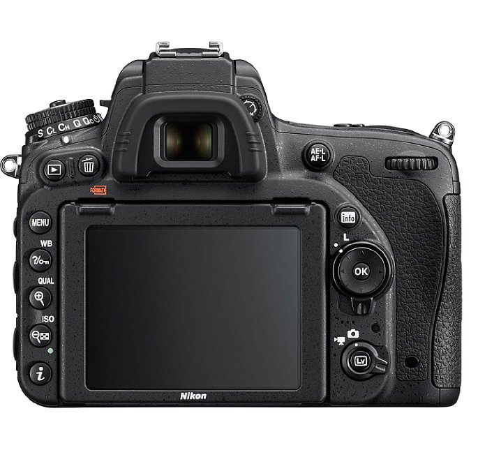 Bild Auf der
Rückseite bietet die Nikon D750 ein 8 Zentimeter großes Display mit 1,23
Millionen Bildpunkten Auflösung. Die RGBW-Subpixelmatrix sorgt für ein
besonders brillantes Bild mit hoher Farbtreue. [Foto: Nikon]