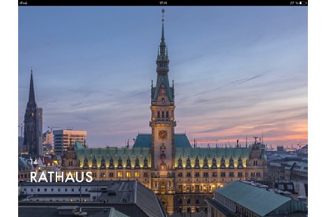 Bild Beispiel 4 aus Hamburg – Außergewöhnlich: Das Hamburger Rathaus am frühen Abend. [Foto: Jörn Daberkow]