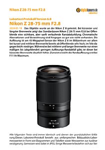 Nikon Z 28-75 mm F2.8 mit Z 8 Labortest, Seite 1 [Foto: MediaNord]