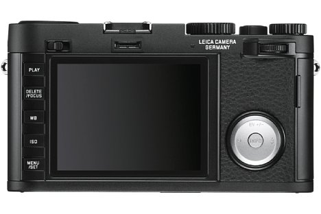 Bild Der Bildschirm der Leica X Vario misst drei Zoll (7,5 Zentimeter) in der Diagonale und löst 920.000 Bildpunkte auf. Ein elektronischer Sucher (EVF 2) ist als Zubehör erhältlich. [Foto: Leica]