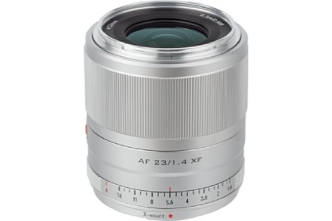 Bild Das Viltrox AF 23 mm F1,4 STM ED IF für Fujifilm XF ist auch in elegantem Silber erhältlich. [Foto: Viltrox]