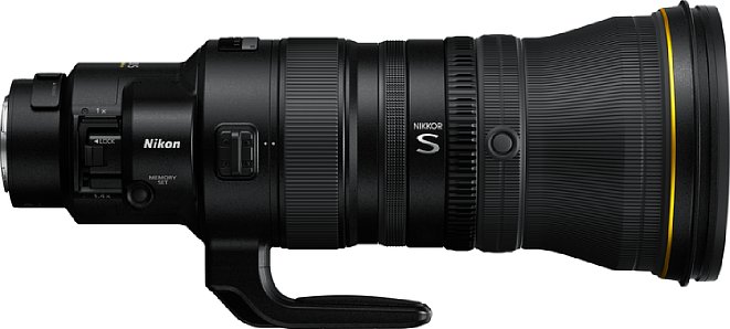 Bild Die zahlreichen Bedienelemente des Nikon Z 400 mm F2.8 TC VR S lassen sich individualisieren. [Foto: Nikon ]