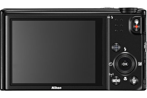 Bild Der Bildschirm der Nikon Coolpix S9600 löst 460.000 Bildpunkte auf. [Foto: Nikon]