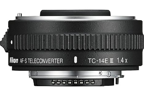 Bild Der Nikon TC-14 AF-S E III Telekonverter unterstützt die elektronmagnetische Blendensteuerung kompatibler Objektive. [Foto: Nikon]