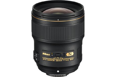 Bild Die Frontlinse des Nikon AF-S 28 mm 1:1.4E ED lässt sich dank der Fluorvergütung leicht reinigen. [Foto: Nikon]