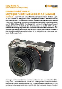 Sony Alpha 7C mit FE 28-60 mm 4-5.6 (SEL2860) Labortest, Seite 1 [Foto: MediaNord]