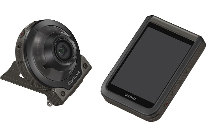 Bild Das Kameramodul der Casio Exilim EX-FR100 ist abnehmbar und funktioniert auch völlig autark oder mit einem Smartphone oder Casio Smartwatch als Fernbedienung. [Foto: Casio]