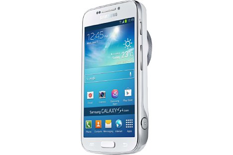 Bild Die Rückseite des Samsung Galaxy S4 Zoom wird vom 4,2 Zoll (10,7 Zentimeter) großen Bildschirm dominiert. [Foto: Samsung]