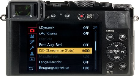 Bild Beim Bildschirm der Panasonic Lumix DC-LX100 II handelt es sich nun um einen Touchscreen, der allerdings weiterhin fest verbaut ist. [Foto: MediaNord]