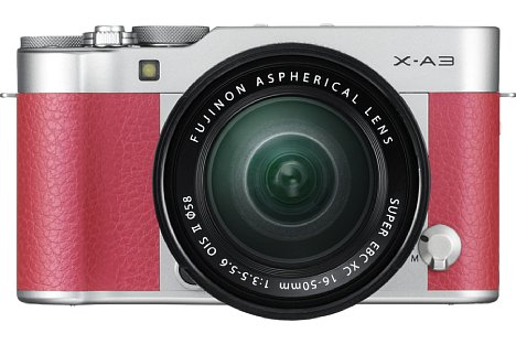 Bild Wer es etwas schriller mag, kann zur pinken Fujifilm X-A3 greifen. Dank WLAN lässt sich die X-A3 fernsteuern und teils Bilder mit Smartphones, Tablets und sogar PCs. [Foto: Fujifilm]