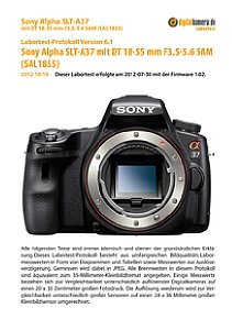 Sony Alpha SLT-A37 mit DT 18-55 mm 3.5-5.6 SAM Labortest, Seite 1 [Foto: MediaNord]