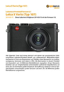 Leica X Vario (Typ 107) Labortest, Seite 1 [Foto: MediaNord]