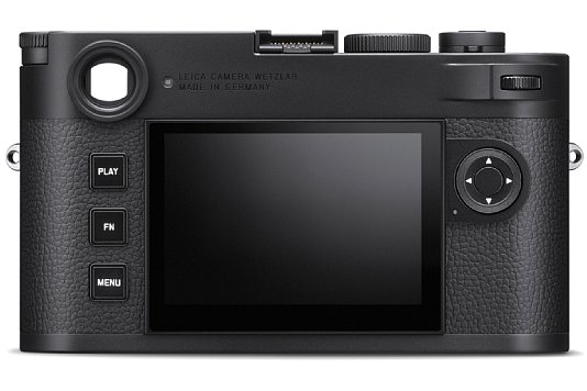 Bild Neben dem typischen Messsucher bietet die Leica M11 Monochrom auch einen modernen Touchscreen mit hoher Auflösung und Livebild. [Foto: Leica]