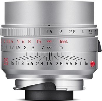Bild Die silberne Version des 2022er Leica Summilux-M 1:1,4/35 mm Asph. ist 200 Euro teurer als die schwarze Version. [Foto: Leica]