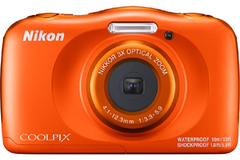 Bild Die Nikon Coolpix W150 gibt es nun in Orange statt Gelb, wie noch beim Vorgängermodell W100. [Foto: Nikon]