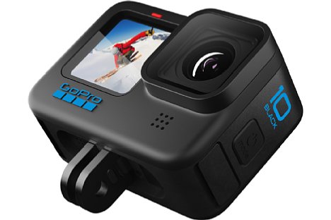 Bild Actioncams wie die GoPro HERO10 Black besitzen oft eine eingebaute elektronische Bildstabilisierung, deren Leistungsfähigkeit jedoch höchst unterschiedlich ausfallen kann. GoPro ist in diesem Punkt bislang der Konkurrenz klar überlegen. [Foto: GoPro]