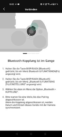 Bild Fujifilm XApp – Bluetoothkopplung Schritt 2. [Foto: MediaNord]