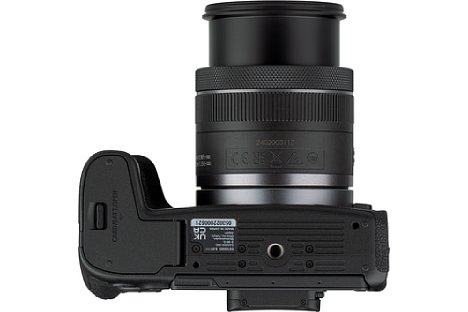 Bild Das 1/4" Stativgewinde der Canon EOS R8 liegt natürlich in der optischen Achse. [Foto: MediaNord]