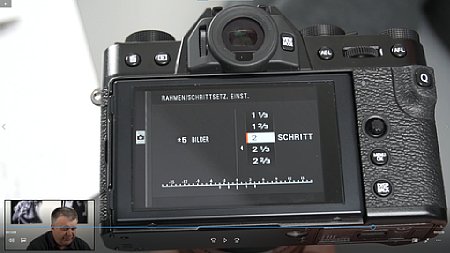 Screenshot aus dem Fujifilm-Fortgeschrittenen-Schulungsvideo, hier mit der Fujifilm X-T30. [Foto: MediaNord]