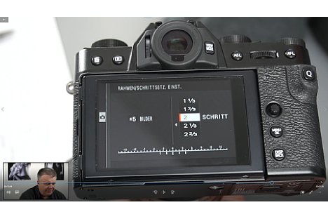 Bild Screenshot aus dem Fujifilm-Fortgeschrittenen-Schulungsvideo, hier mit der Fujifilm X-T30. [Foto: MediaNord]