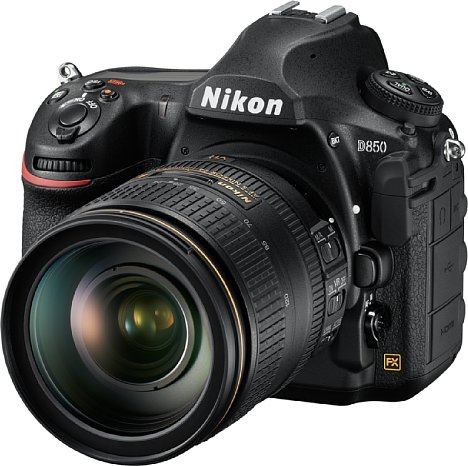 Bild Nikon D850 mit AF-S 24-120 mm 4G ED VR. [Foto: Nikon]