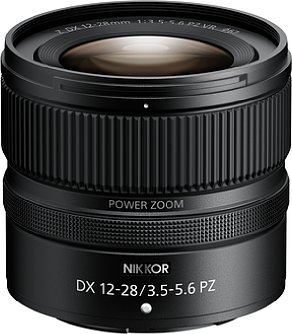 Bild Das Nikon Z 12-28 mm F3.5-5.6 PZ VR DX misst dank Innenzoom und Innenfokus stets 6,4 Zentimeter in der Länge. Das spritzwassergeschützte Motorzoom wiegt lediglich 205 Gramm. [Foto: Nikon]