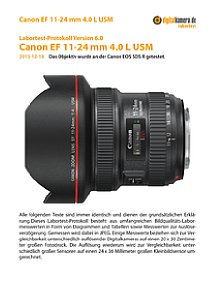 Canon EF 11-24 mm 4.0 L USM mit EOS 5DS R Labortest, Seite 1 [Foto: MediaNord]