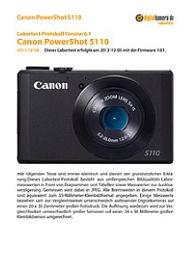 Canon PowerShot S110 Labortest, Seite 1 [Foto: MediaNord]