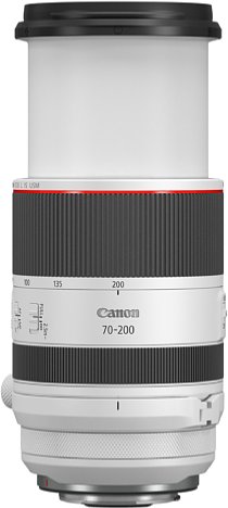 Bild Das Canon RF 70-200 mm F2.8 L IS USM fährt beim Zoomen aus. Die Luft passiert dabei einen speziellen "Luftstromfilter", damit kein Staub oder Spritzwasser ins Innere des Objektivs gelangen. [Foto: Canon]