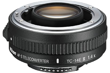 Bild Gleichzeitig mit dem AF-S Nikkor 400 mm 1:2.8E FL ED VR kommt der Nikon TC-14 AF-S E III Telekonverter auf den Markt. Er sorgt für eine Brennweitenverlängerung um 40 Prozent. [Foto: Nikon]