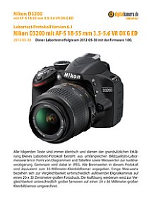 Nikon D3200 mit AF-S 18-55 mm 3.5-5.6 VR DX G ED Labortest, Seite 1 [Foto: MediaNord]