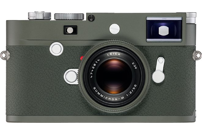 Bild Die Leica M10-P Edition "Safari" sowie das passende Objektiv Summicron-M 2/50 mm Safari besitzen einen besonders robusten Einrennlack. [Foto: Leica]