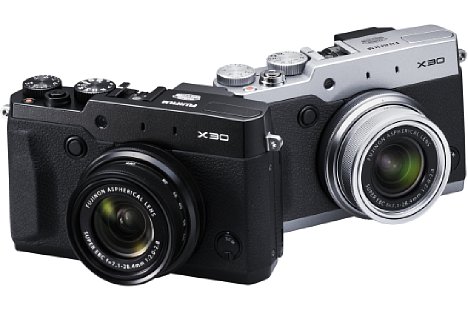 Bild Die Fujifilm X30 soll ab Oktober 2014 für knapp 550 EUR in Schwarz sowie Silber-Schwarz erhältlich sein. [Foto: Fujifilm]