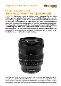 Sony FE 20-70 mm F4 G (SEL2070G) mit Alpha 7 III Labortest, Seite 1 [Foto: MediaNord]