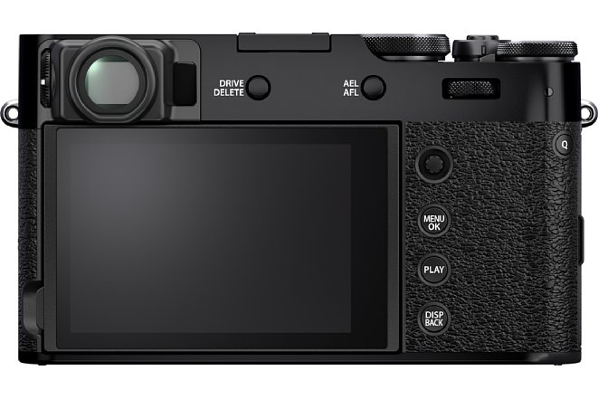Bild Die Fujifilm X100V soll nicht nur in Silber-Schwarz, sondern auch in Schwarz erhältlich sein. [Foto: Fujifilm]