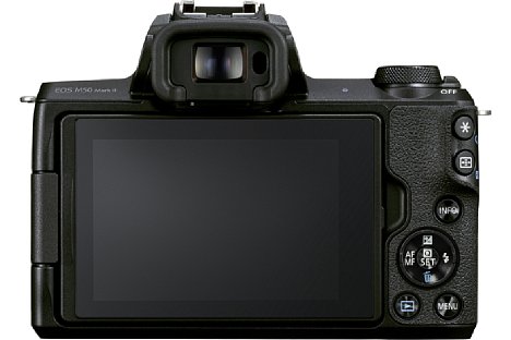 Bild Neu bei der Canon der EOS M50 Mark II ist ein Videoauslöser per Tipp auf den Touchscreen sowie die Möglichkeit, den Touchscreen beim Einsatz des elektronischen Suchers der Kamera nutzen zu können, um den AF-Punkt im Sucher zu verschieben. [Foto: CANON Photo Production Dept.]