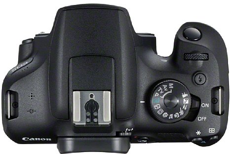 Bild Die Canon EOS 2000D hingegen verfügt über einen richtigen Schalter zum An- und Ausschalten. So verbleibt das Programmwählrad in der zuletzt benutzen Position. [Foto: Canon]