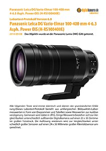 Panasonic Leica DG Vario-Elmar 100-400 mm 4-6.3 Asph. Power OIS mit Lumix DMC-GX8 Labortest, Seite 1 [Foto: MediaNord]