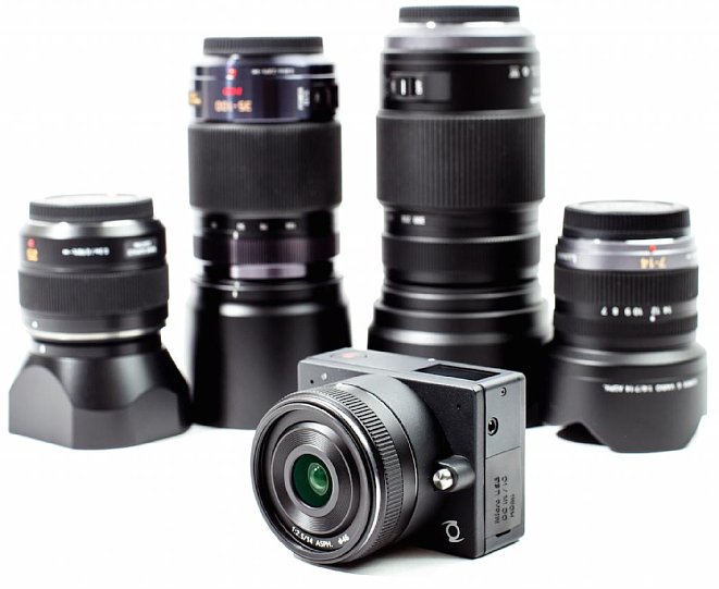 Bild Die Z Cam E-1 ist grundsätzlich mit allen Micro-Four-Thirds-Objektiven kompatibel. Am meisten Sinn machen an der kleinen Kamera aber natürlich kleine und leichte Pancake-Objektive. [Foto: ImagineVision Technology]