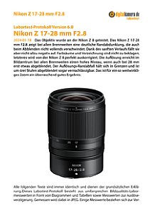 Nikon Z 17-28 mm F2.8 mit Z 8 Labortest, Seite 1 [Foto: MediaNord]