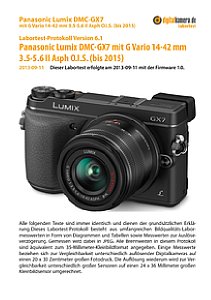 Panasonic Lumix DMC-GX7 mit G Vario 14-42 mm 3.5-5.6 II Asph O.I.S. (bis 2015) Labortest, Seite 1 [Foto: MediaNord]