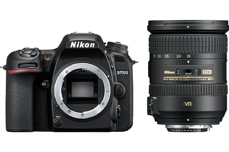 Nikon D7500 mit AF-S 18-200 mm VR II. [Foto: Nikon]