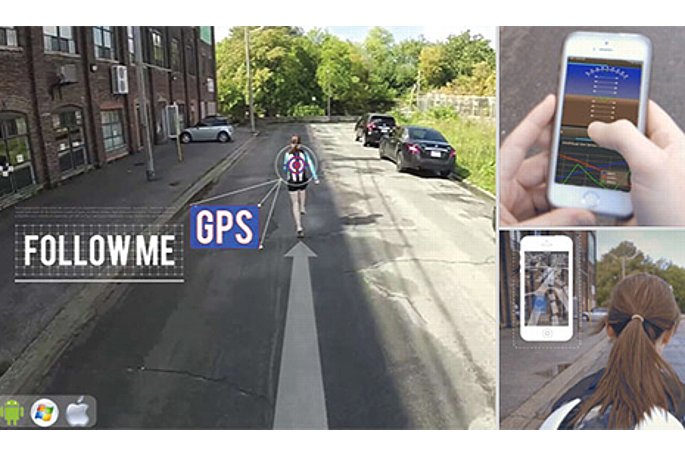 Bild Die GPS-Bedienung der PlexiDrone besitzt auch eine Follow-Me-Funktion. [Foto: DreamQii]