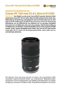 Canon RF 100 mm F2.8 L Macro IS USM mit EOS R5 Labortest, Seite 1 [Foto: MediaNord]