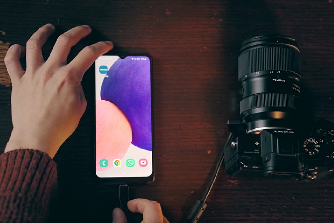 Bild Tamron Lens Utility Mobile - Herstellen einer Verbindung zwischen Smartphone und Objektiv. [Foto: Tamron]